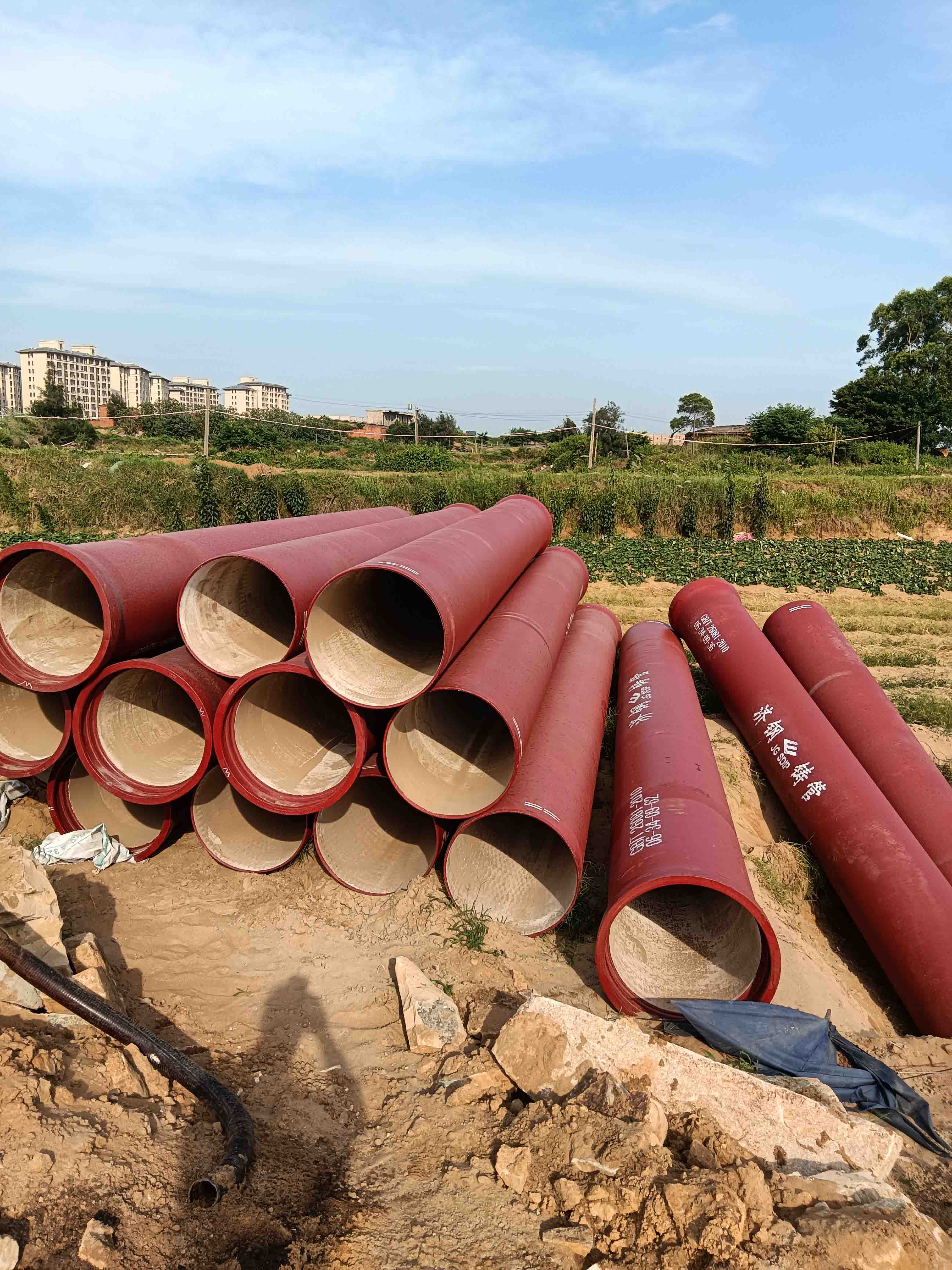 福建融通管業有限公司代理的球墨鑄鐵污水管應用于長樂經濟區項目之中...
